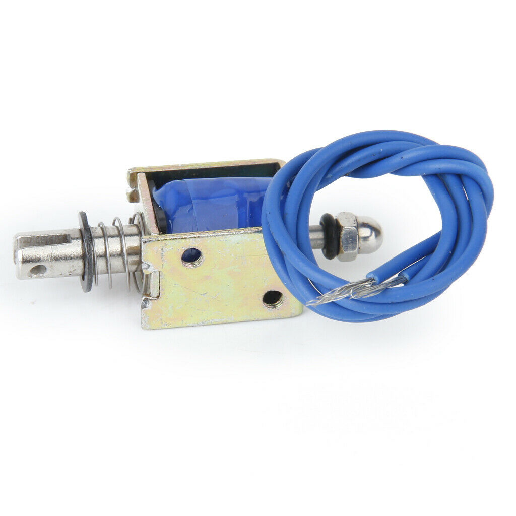 DC 24V Push-Pull Type Open Frame Solenoid Electromagnet Magnet Holding 0.2N