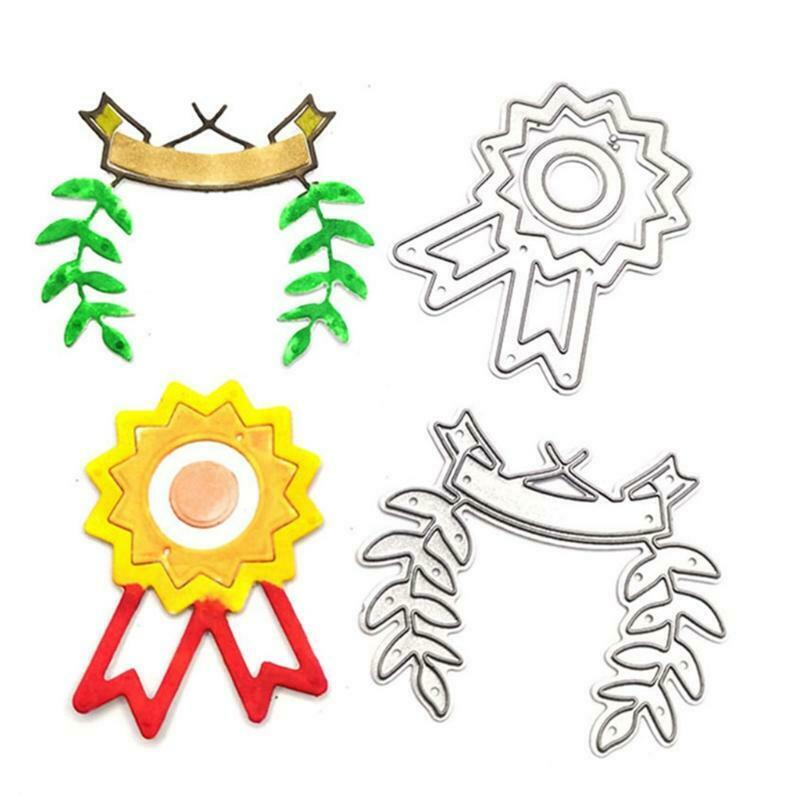 Medal Cutting Die Stencil Creative Honor Award Cutting Die Template for Crafts