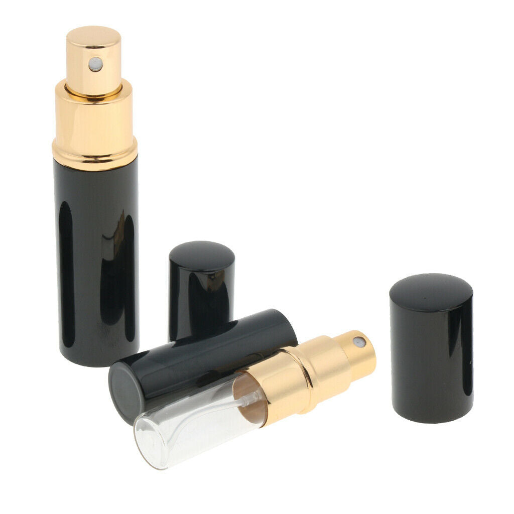 4 Pcs 5ml&10ml Travel Refillable Liquid Perfume  Empty Spray Bottles