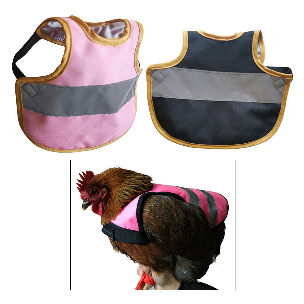 2 Pieces Breathable Pet Vest Chicken Poultry Saddle For Poultry Duck Goose
