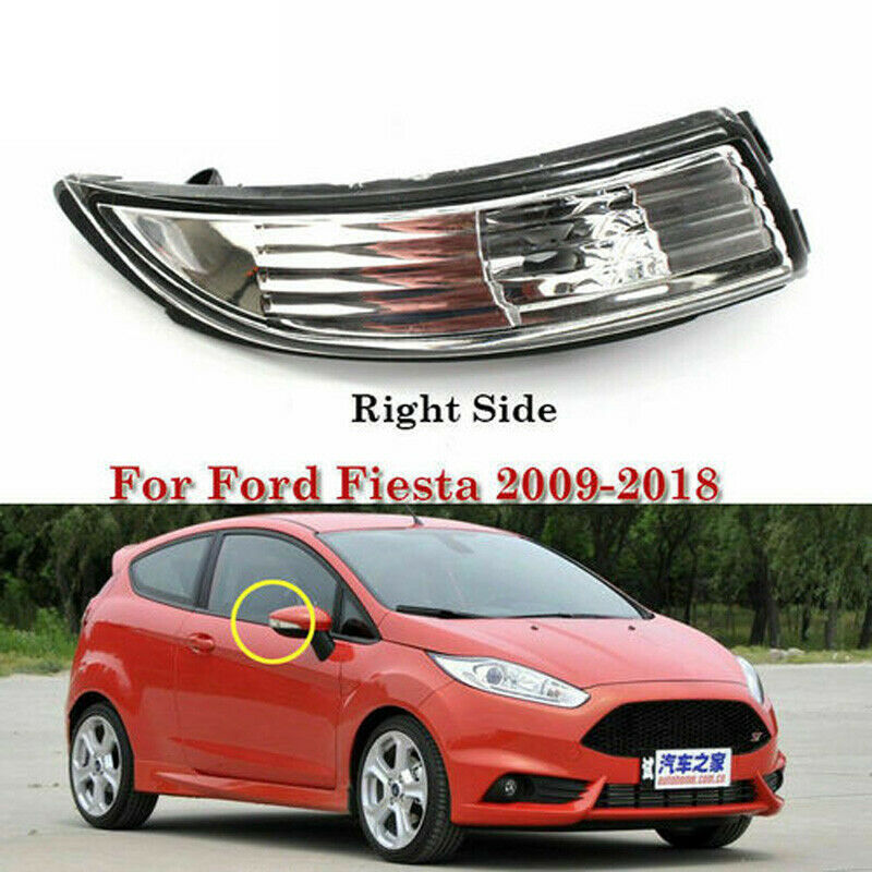 Right Passenger Side Mirrior Turn Signal Light Cover For Ford Fiesta 2009-2015