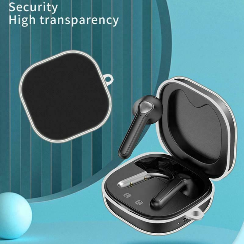 Transparent TPU Cover Compatible with-SoundPEATS Trueair2 + Earphone Case