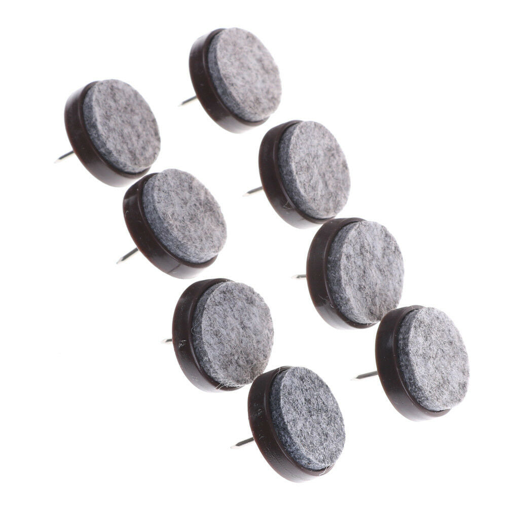 8x 24mm Table Chair Feet Legs Glides Skid Tile Felt Pad Floor Nail Protec.l8