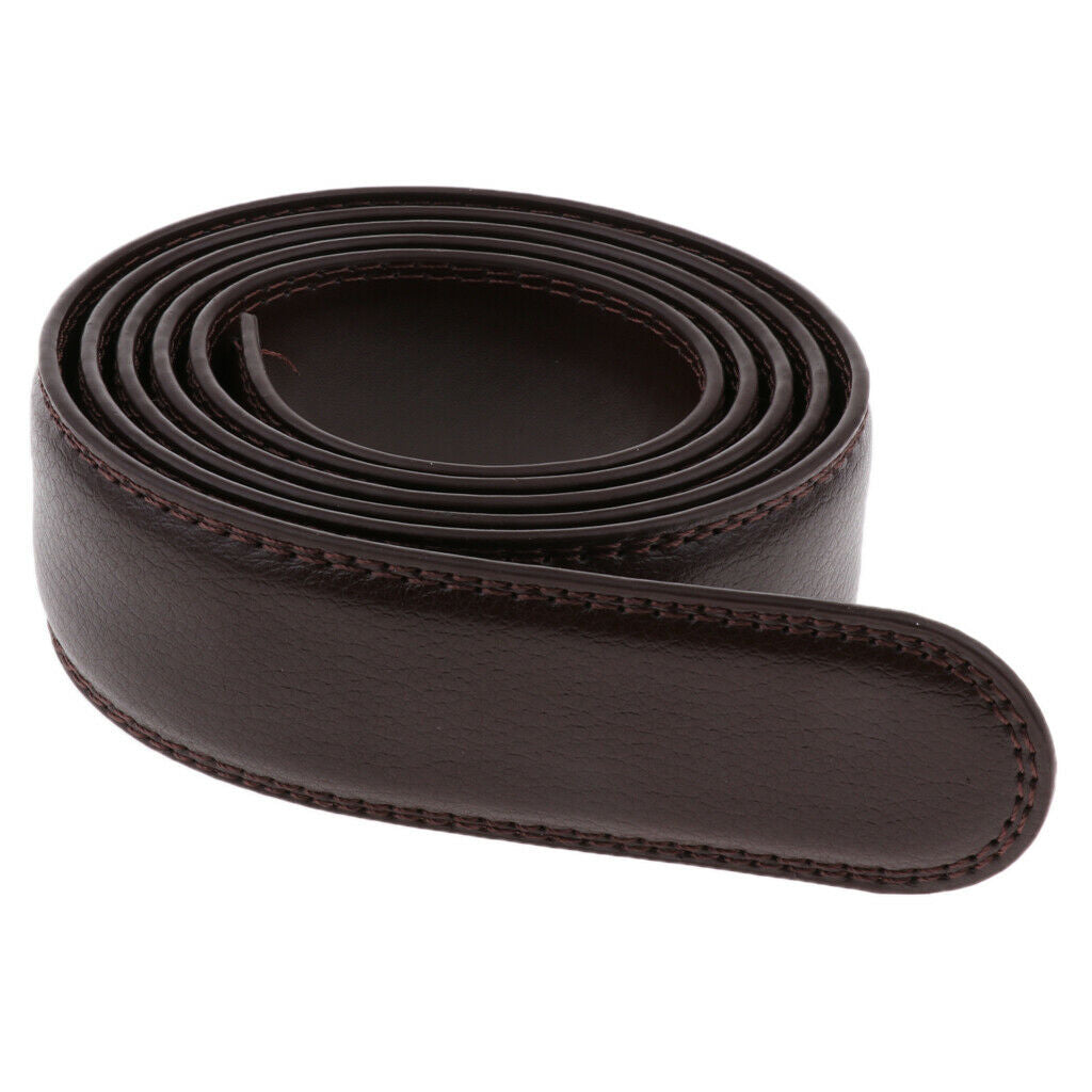Men's Fashion Leather Replacement Belt Only Belt No Buckle 125cm/45 Inch -