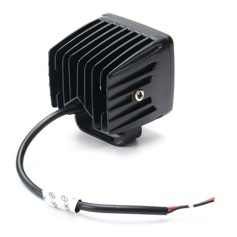 4" 16W 5D LED Super Bright Yellow Cube Car Offroad Work Light Driving Fog Lamp
