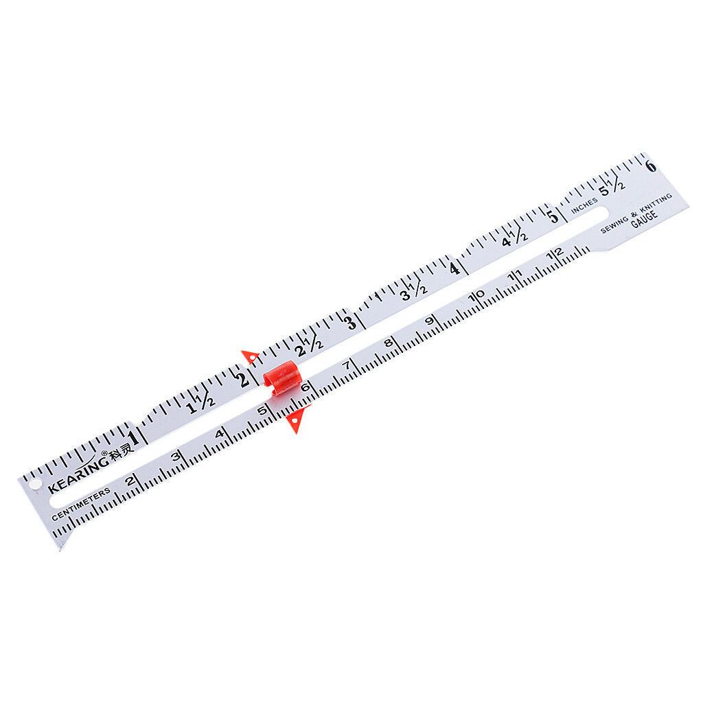 Sewing Measuring Gauge Ruler and Fabric Chalk for DIY Clothing Accessories