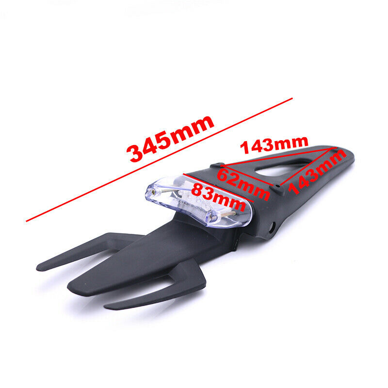 Off-road Motorcycle Smoke Trident Style  Rear Fender Brake Tail Light Universal