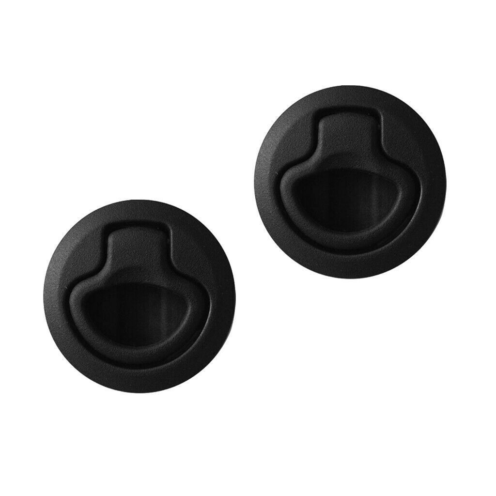 Nylon Flush Push-to-Close Lock, Non-Locking, 0.08 To 0.47 Inch Door Thickness