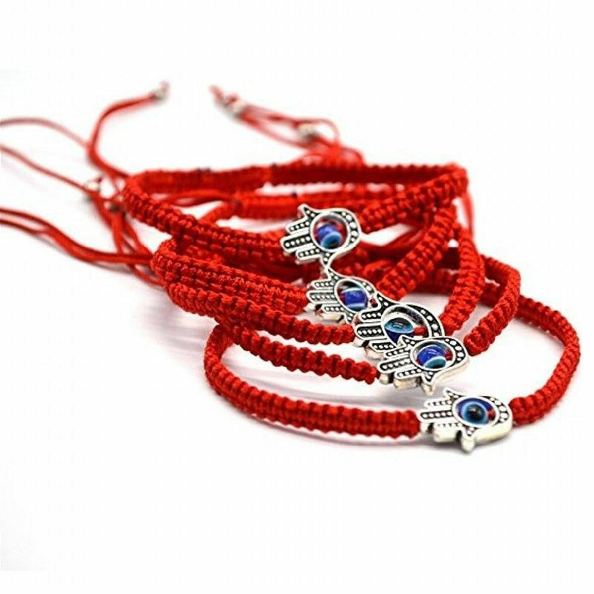 Fashion Lucky Hand Evil Eye Bracelet Red Rope String Braided Bangle Jewelry Gift