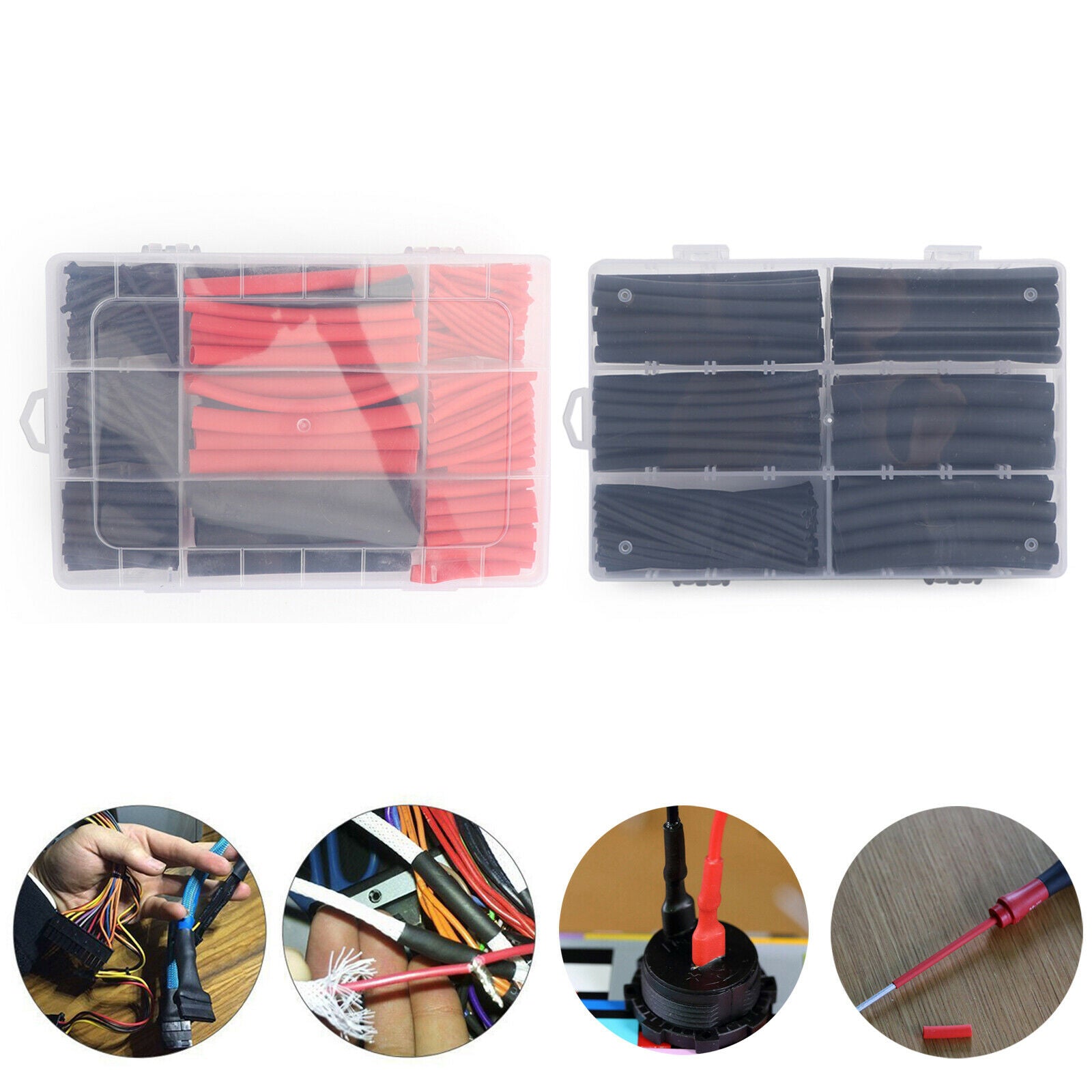 400X 3:1 Waterproof Dual Wall Adhesive Heat Shrink Wire Heatshrink Tubing Kits N