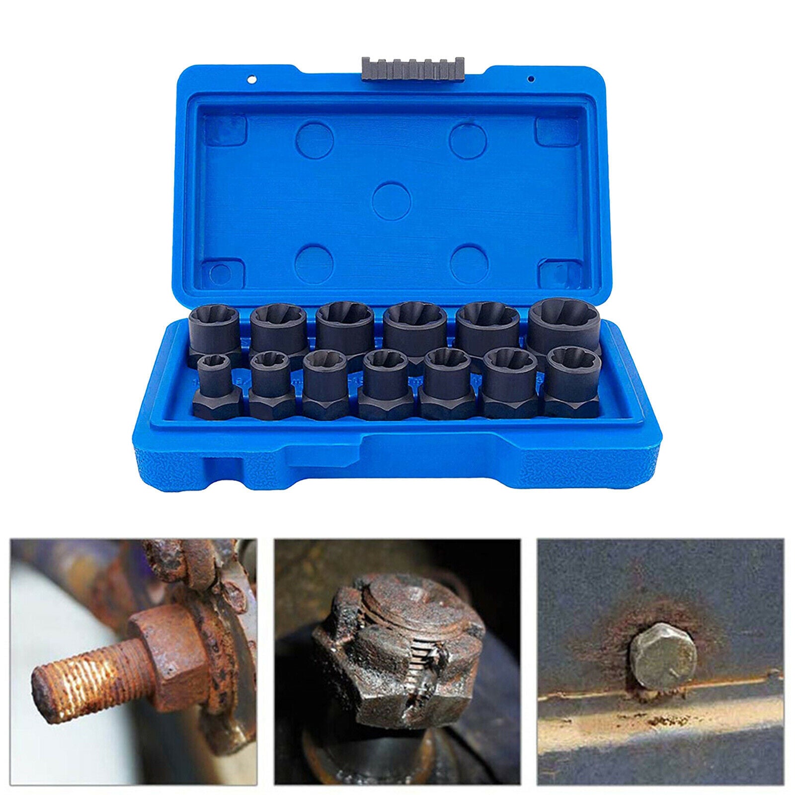 Bolt Remover Bolt Remover Tool with Carrying Case Remove Damaged Nuts Screws