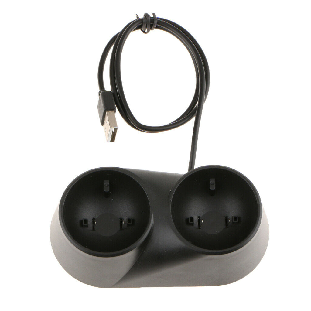 Charger for PS4 VR Move Dual Charging Station for 2 Controllers, Fast Charge
