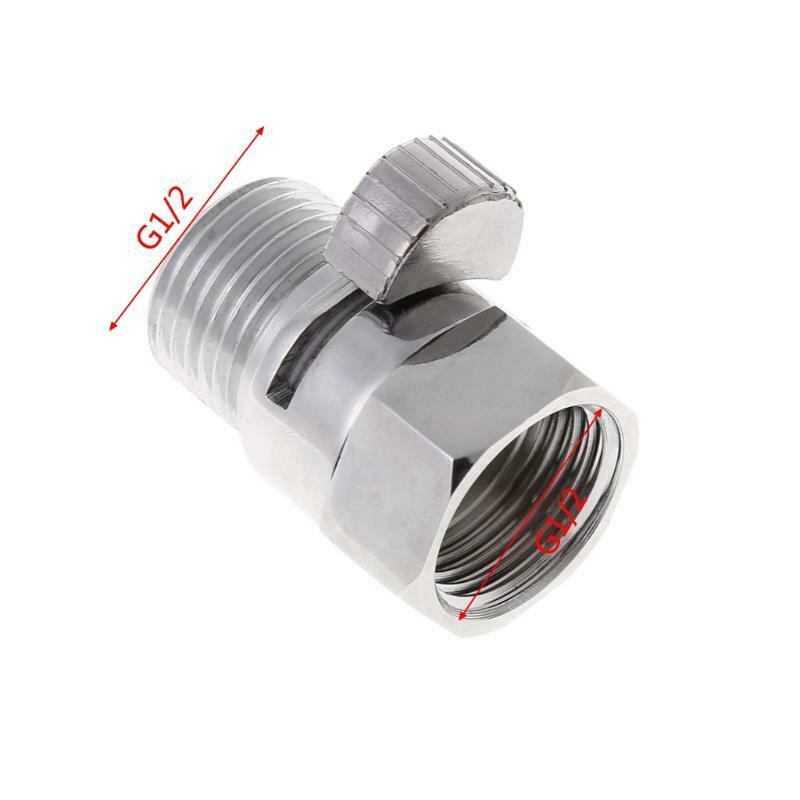 Full Brass G1/2" Flow Quick Control Shut-OFF Valve For Shower Head Hand Water