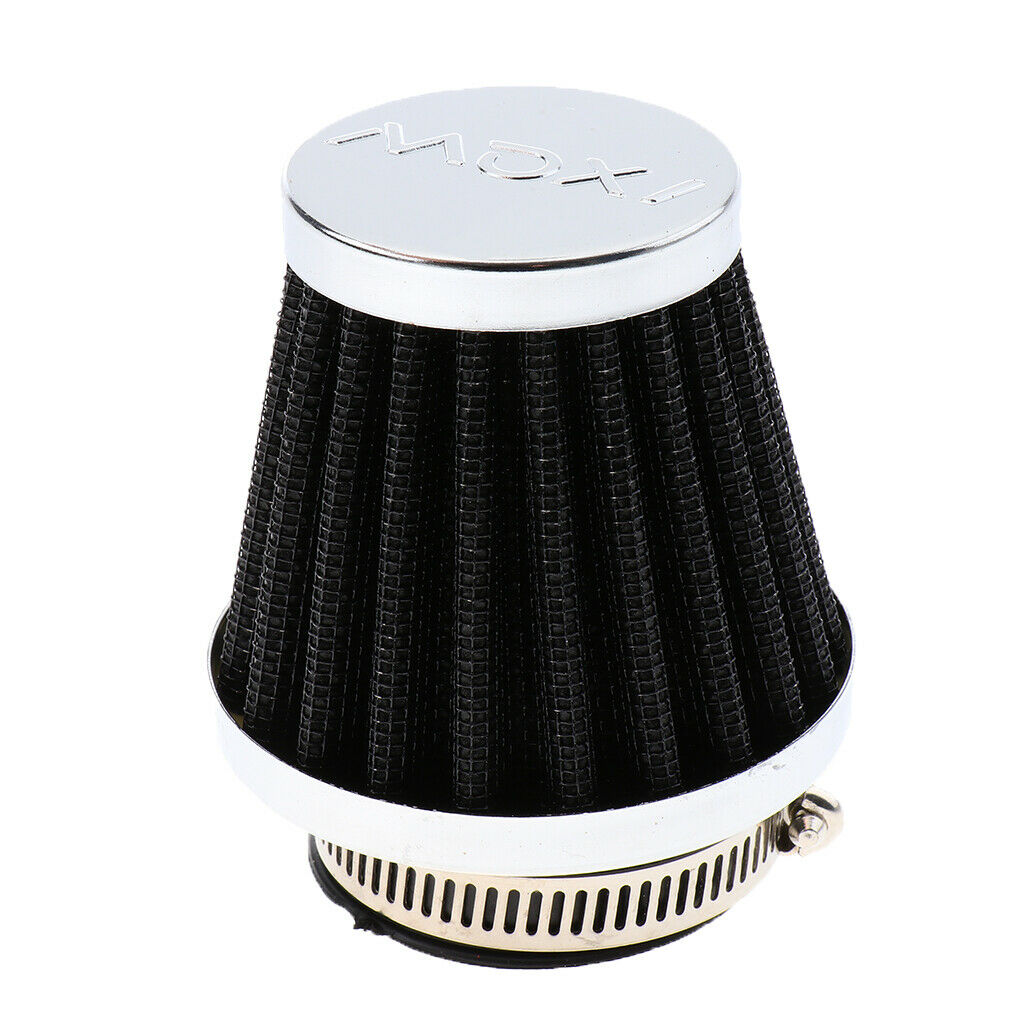 Universal Motorcycle Dirt Bike ATV Air Intake Filter Cleaner Black  46mm