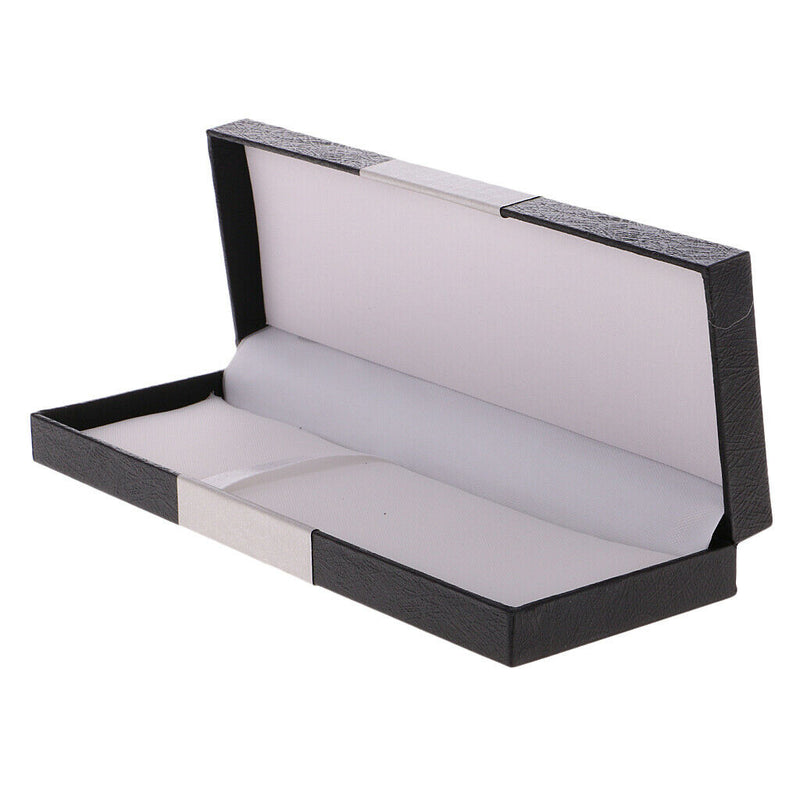 Handmade Wooden Hollow Pencil Pen Case Storage Box Organizer Base Gift Black