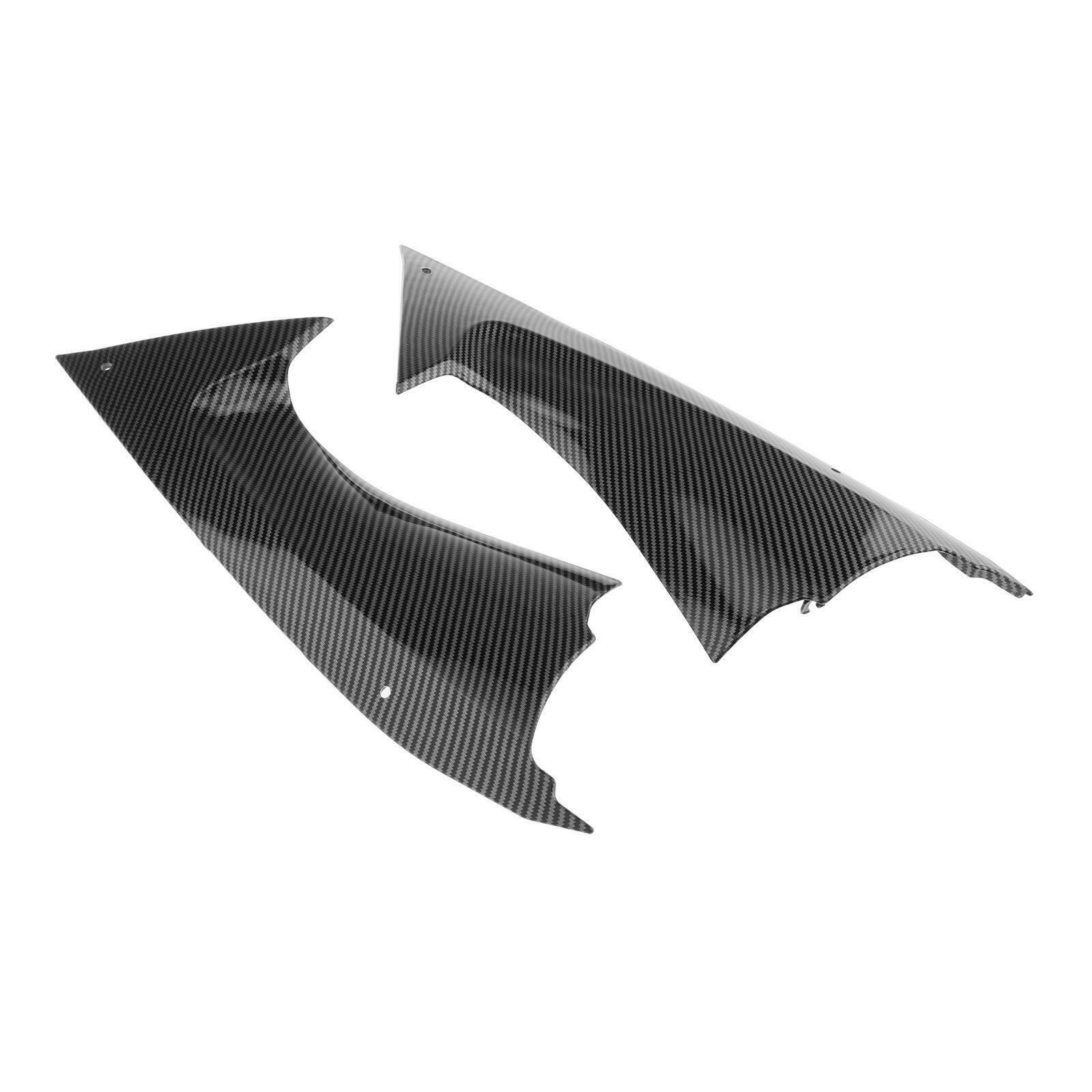 Carbon Fiber Gas Tank Side Trim Covers Yamaha YZF-R6 R6 2008-2014 Black