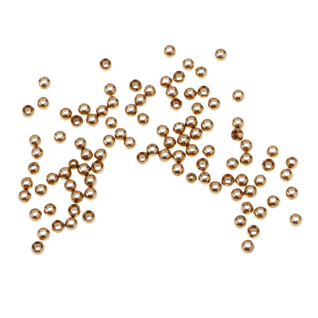 Fly Tying Beads Assortment Hook Nymph Belly Eyes Head Ball Bead 2.8mm 100pcs