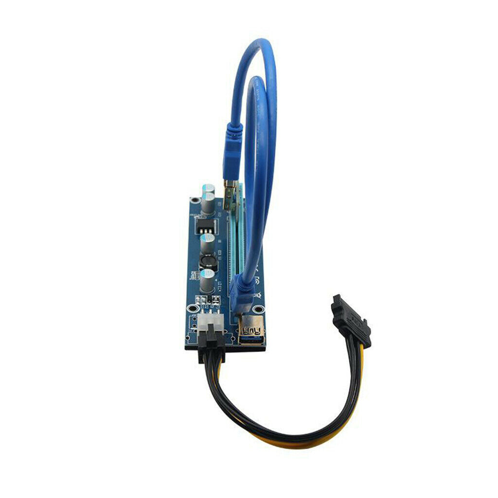 60cm PCI-E Riser Card 009S Express 1x to 16x Extender Adapter USB Data Cable
