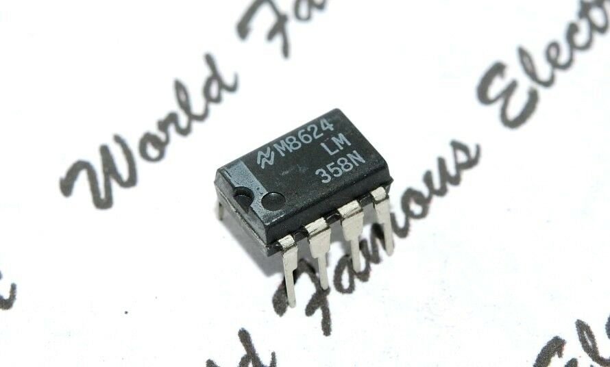 1pcs - NS LM358N (LM358) IC - LOW POWER DUAL BIPOLAR OP-AMPS