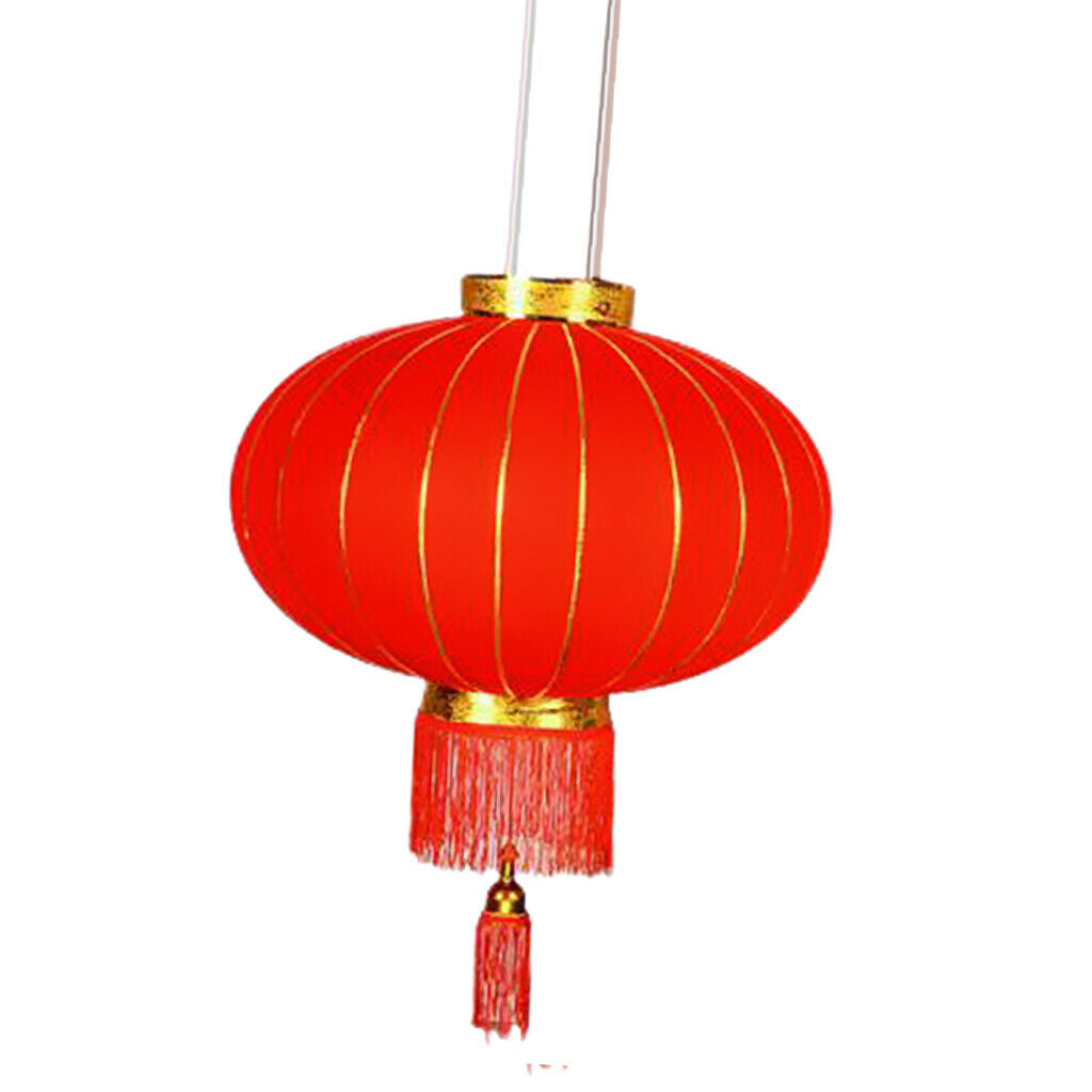2 Pieces Chinese Flocking Red Lantern, Flocking Red Lanterns Are Made of