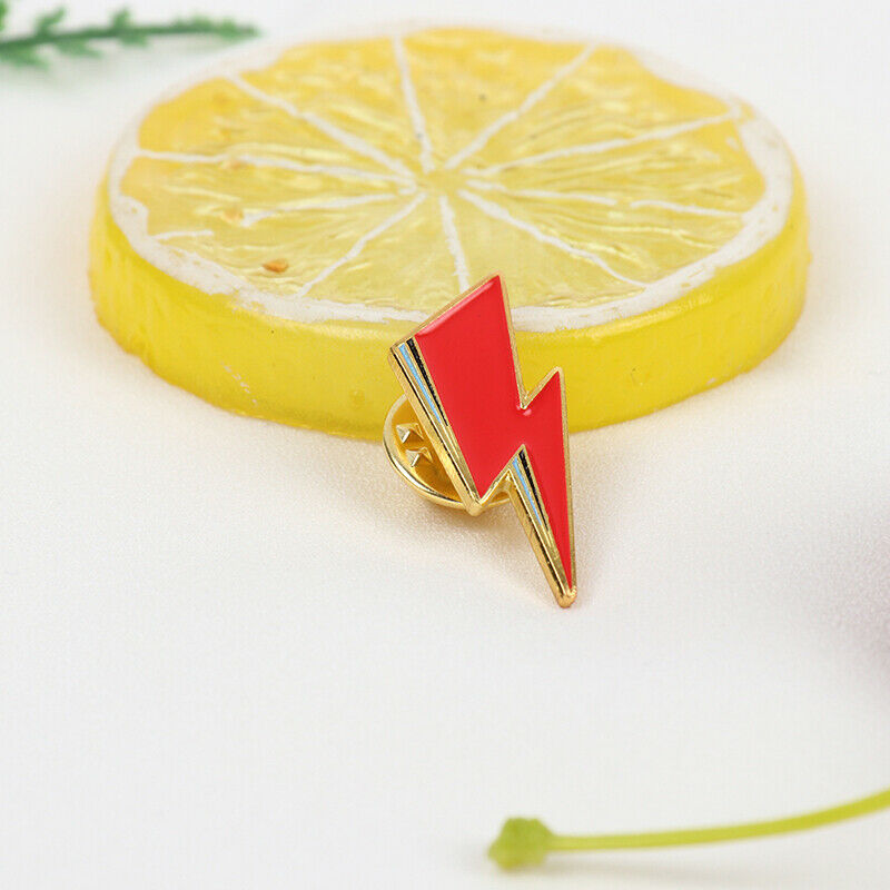 Cartoon Lightning Alloy Brooch Personalized Cartoon Red Lightning Jewelry.l8