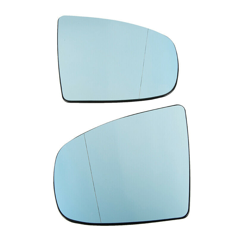 For BMW X5 X6 E71 E72 2007-2013 Pair Side Mirror Glass Left & Right Blue