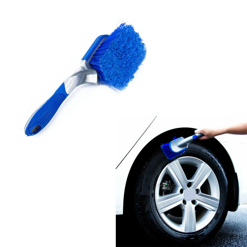 26CM Car Bike Tire Cleaning Brush Bendable Wheel Rims Engine Spoke Chain Washing
