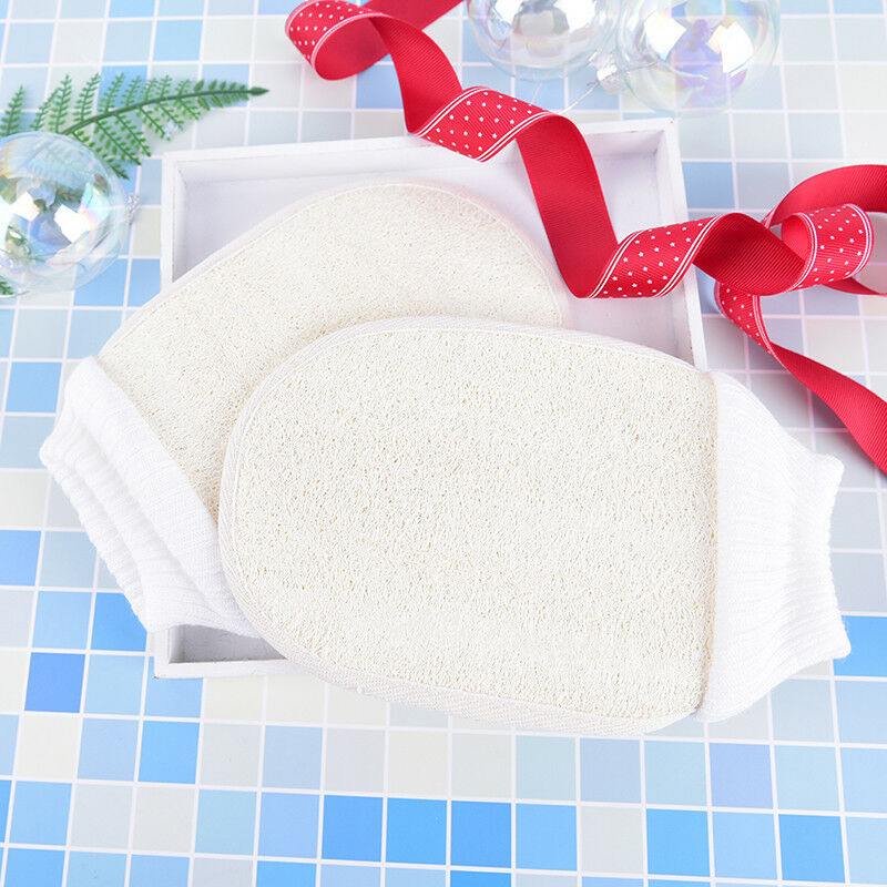 natural loofah luffa bath shower sponge body scrubber exfoliator washing glov DD