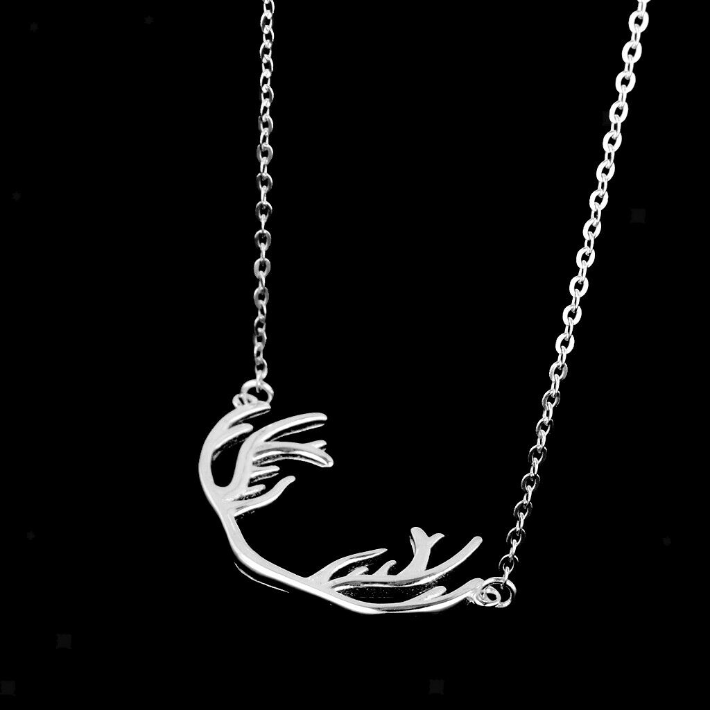 Fashion Deer Horn Short Clavicle Necklace Antlers Short Animal Choker Chain