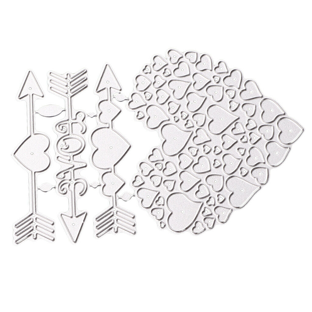 Love Heart Stencil Metal Cutting Dies DIY Scrapbooking Photo Album Decors