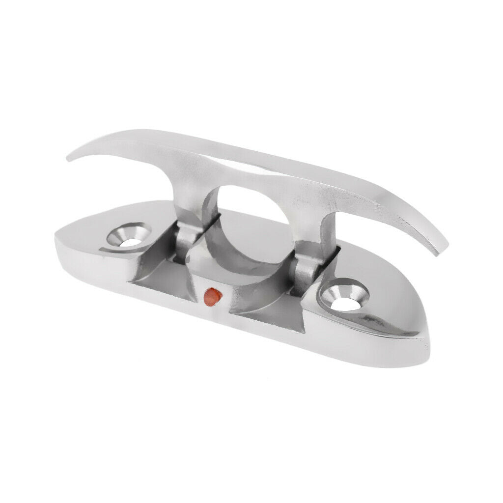 Folding Boat Cleat Made of 316 Stainless Steel - Size: Approx. 118 X 32 X 40mm