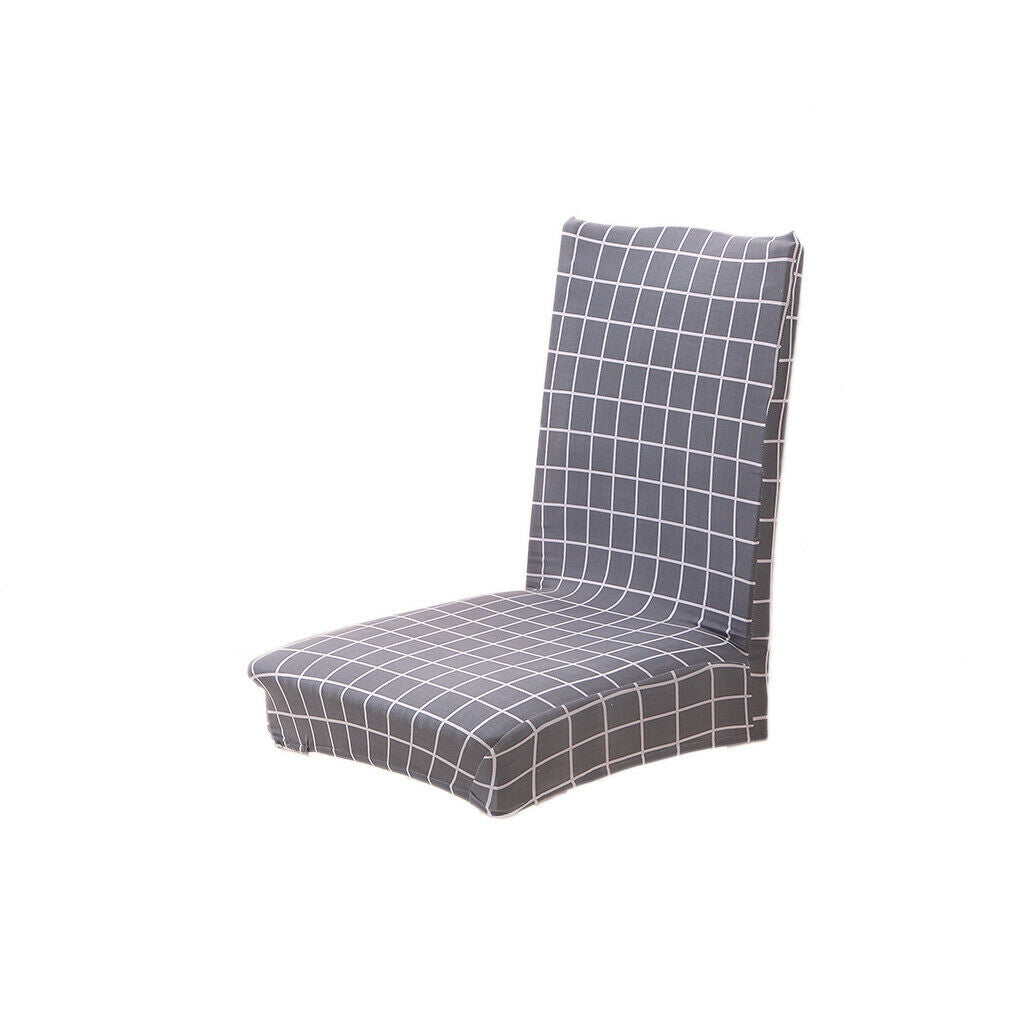 Dining Chair Covers Chair Protection Stretch Cover Home Decor Gray Plaid