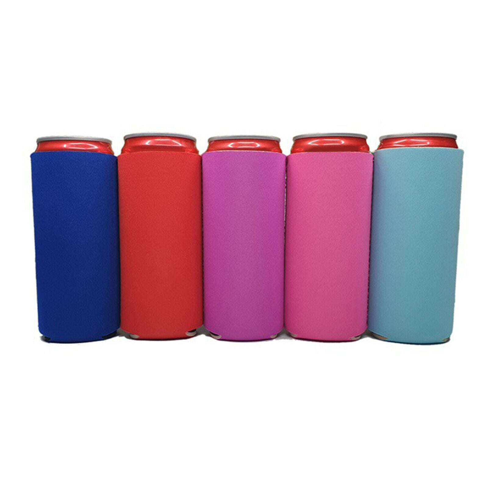 10Pcs Beer Can Cooler Drink Cola Sleeves Collapsible Soda Bottle Cup Covers