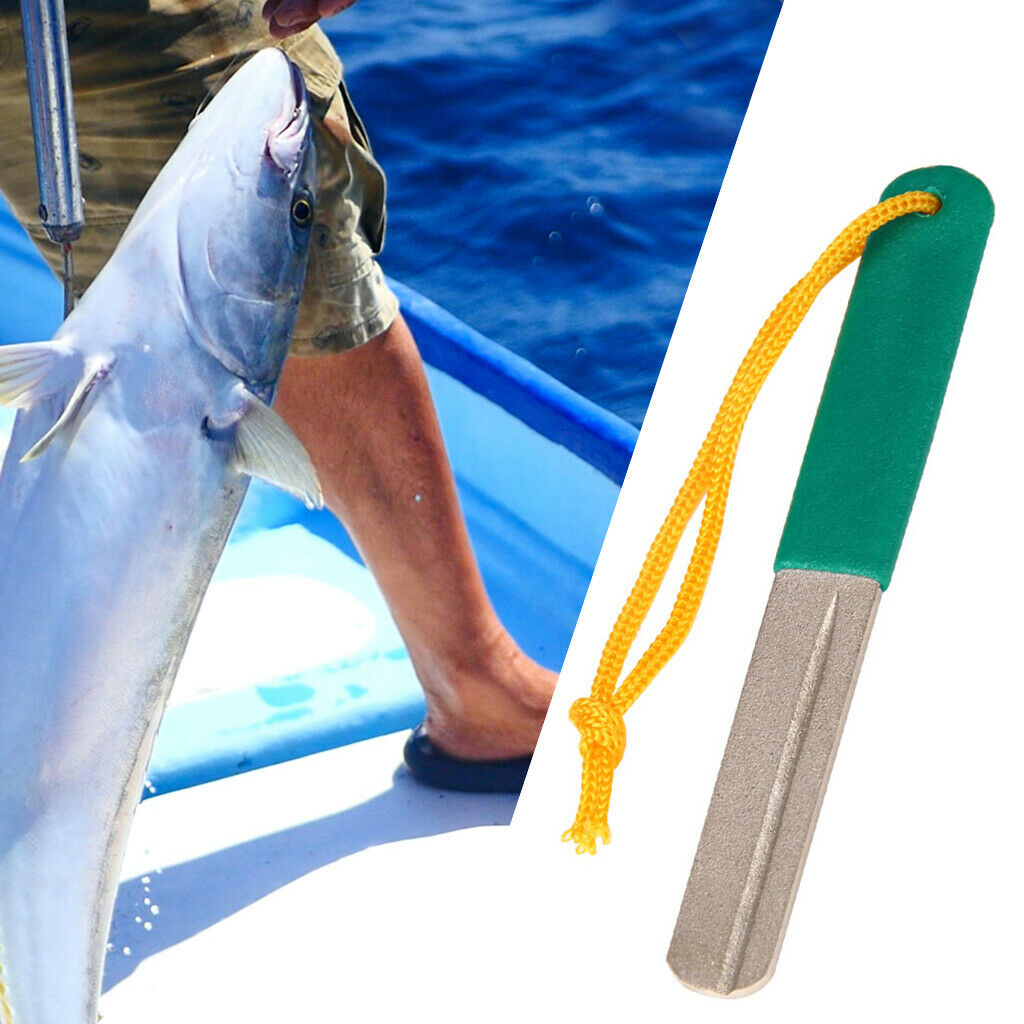 Diamond Fish Hook Hone Fishhook Sharpener Fishing Accessories Tool 10cm