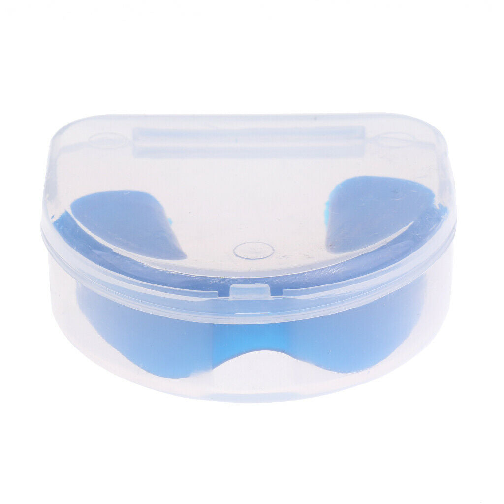 Mouth Guard Teeth Gum Shield Case Protector Mouthguards MMA Boxing Blue
