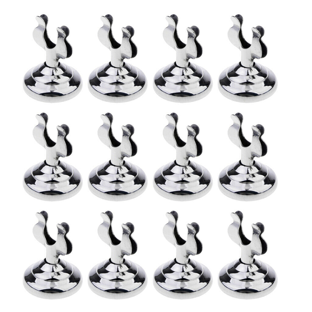 12pcs U Shaped Desk Table Card Holder Modern Stylish Number Stand Holder