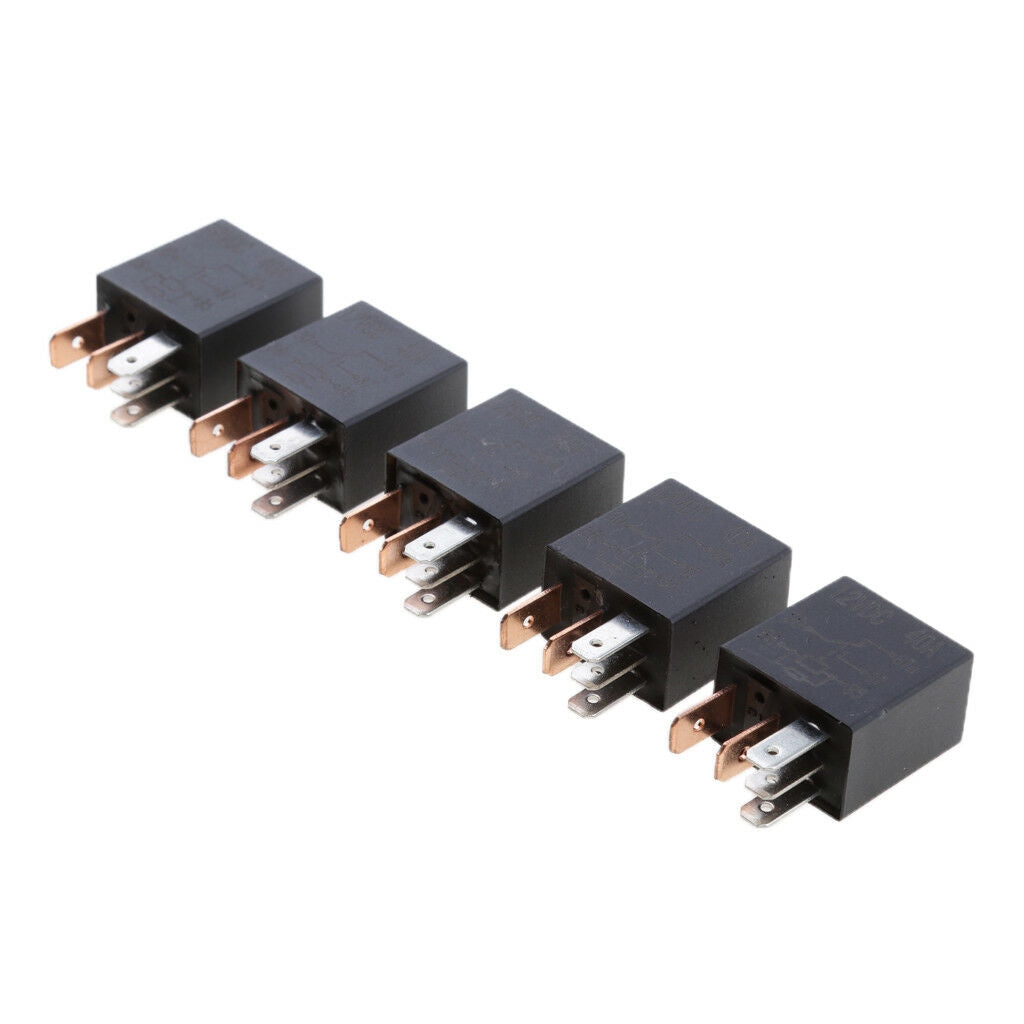 5pcs Automotive Change Over Changeover Micro Relay 30A 5-Pin Car Bike Van