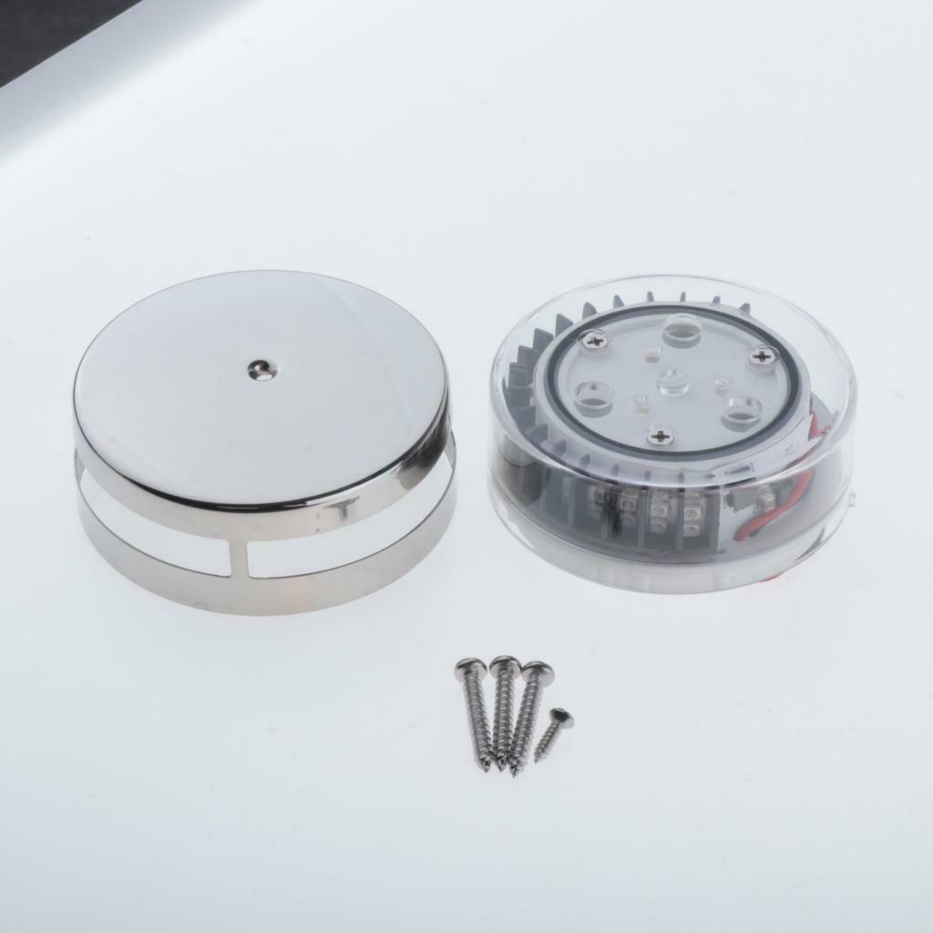 LED Stainless Steel SS Cabin Dome Light - Marine / Boat / Caravan / RV 12V Lamp