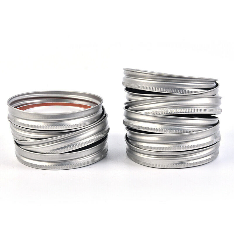 10*86mm Wide Mouth Mason Jar Lid Tinplate Split Sealing Lids Round Metal R xJSJ