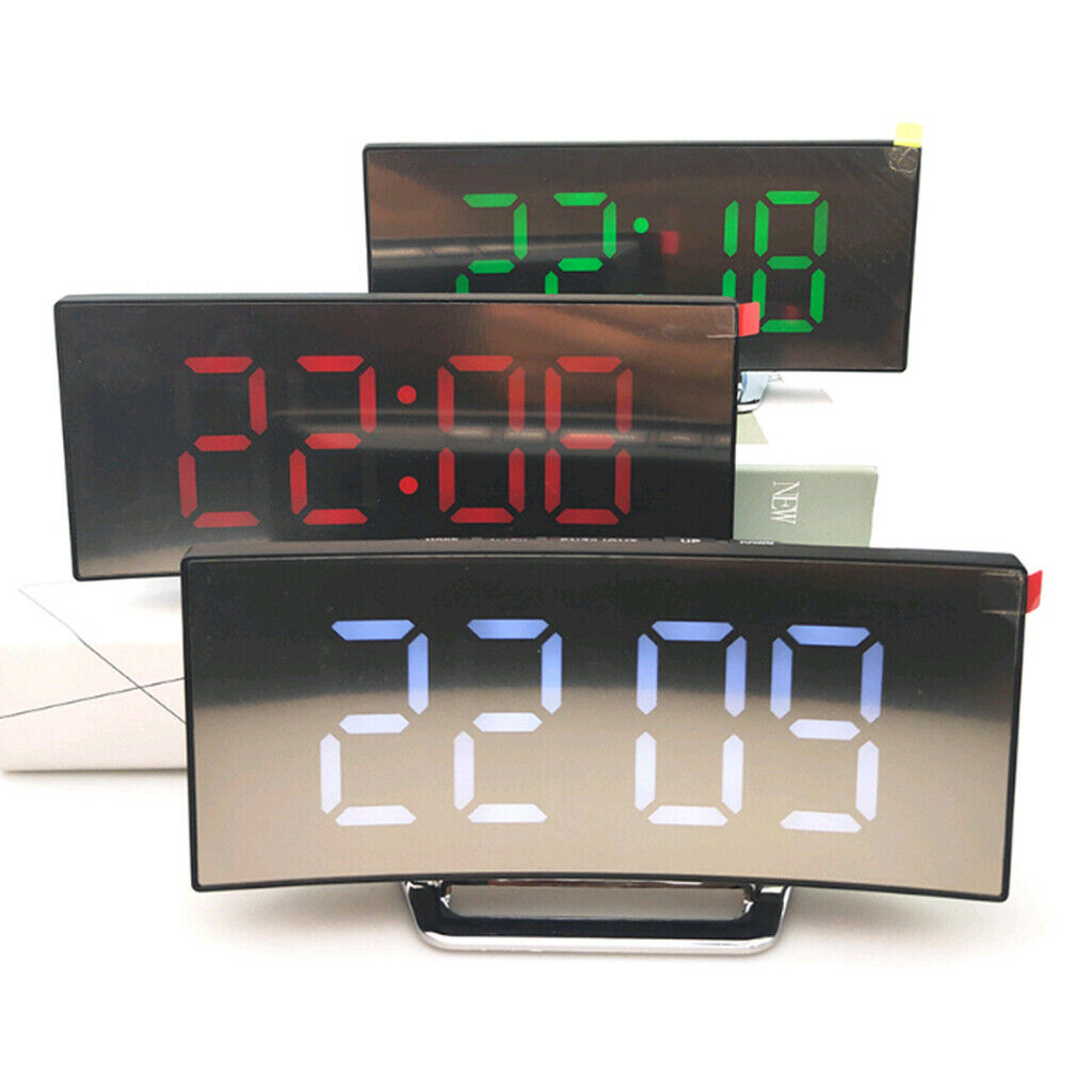 2Color Ultra Large LED Display Screen Digital Mirror Alarm Clock