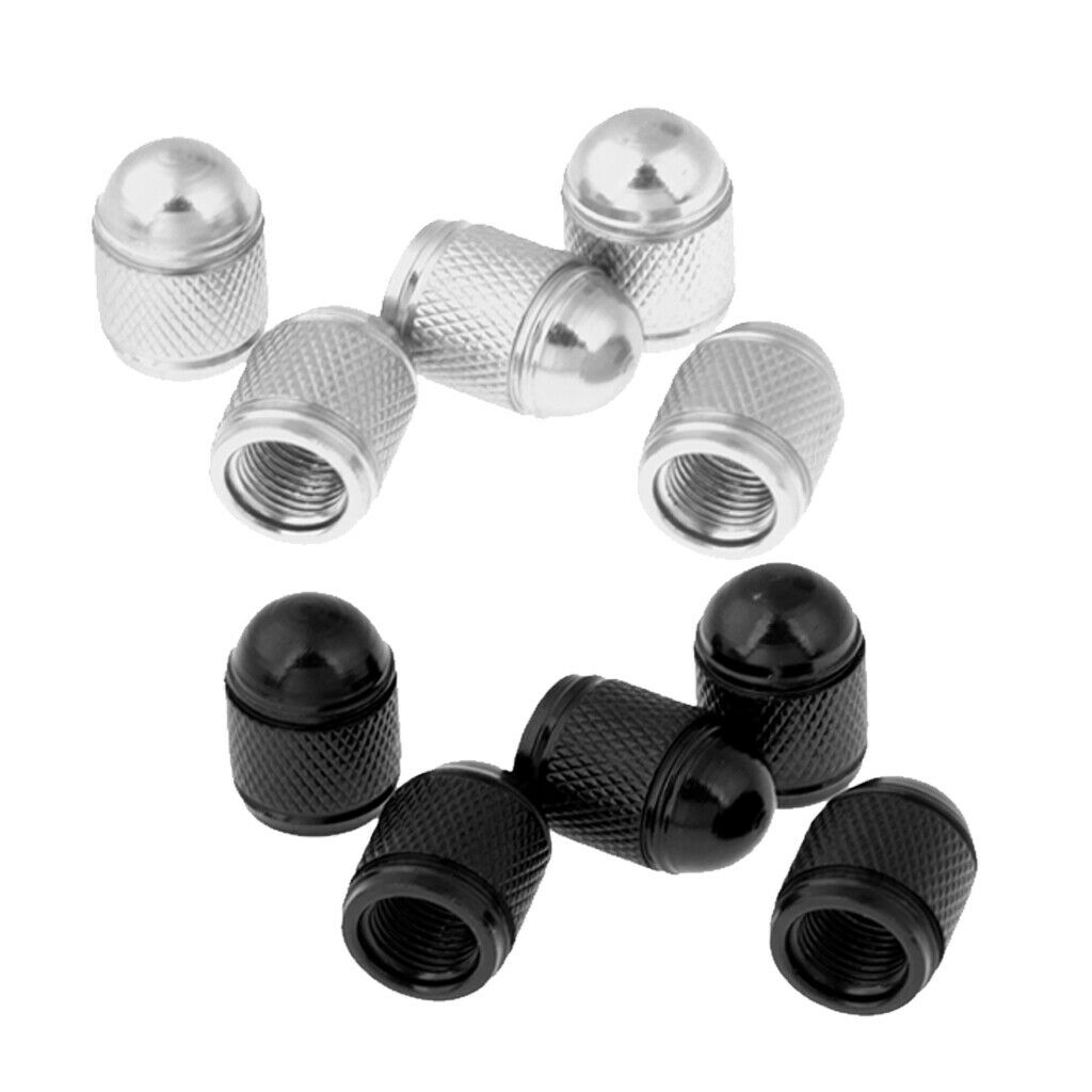 10pcs Aluminum Tyre Valve Dust Caps for Car, Motorbike, Trucks, Bike and Bicycle