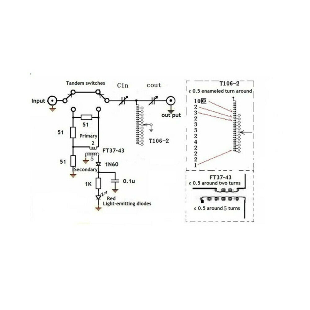 1-30 Mhz Manual Antenna Tuner kit for HAM RADIO QRP DIY Kit