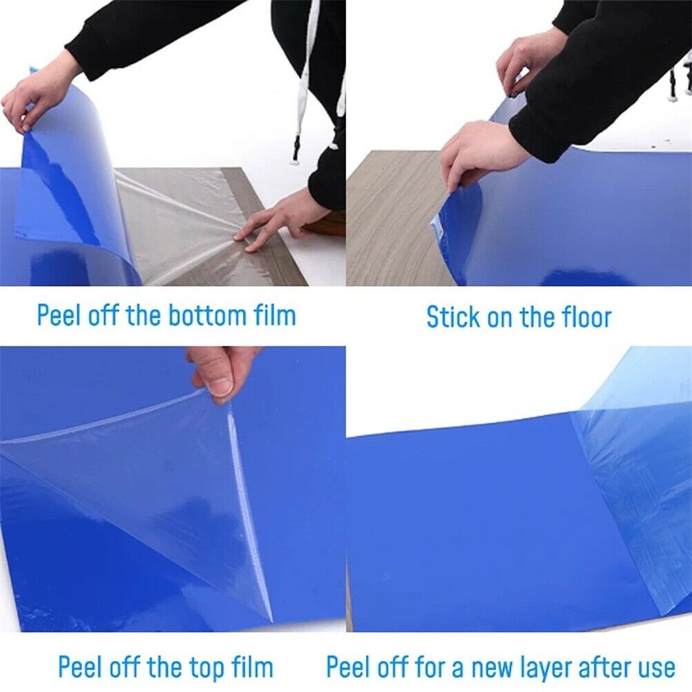 30 Sheets Antibacterial Floor Mat Highly Adhesive Dust-free Mat Tearable Mat