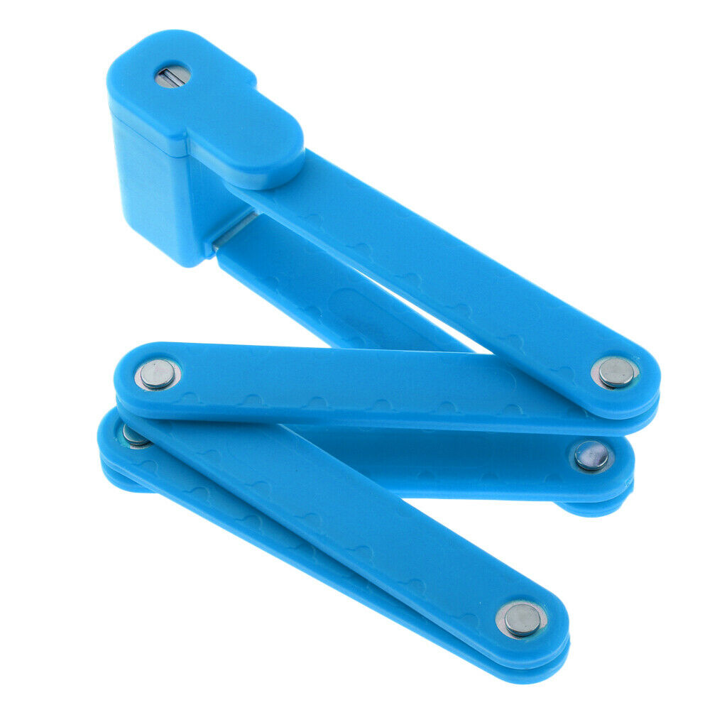 Safety Bike Bicycle Foldable Lock   Anti-theft Chain Link Locks Blue