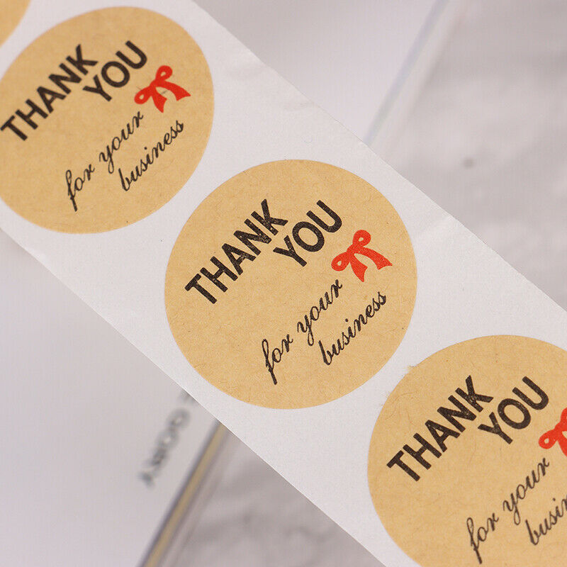 500pcs/roll Thank you for your business Stickers for seal labels gift Pac.l8