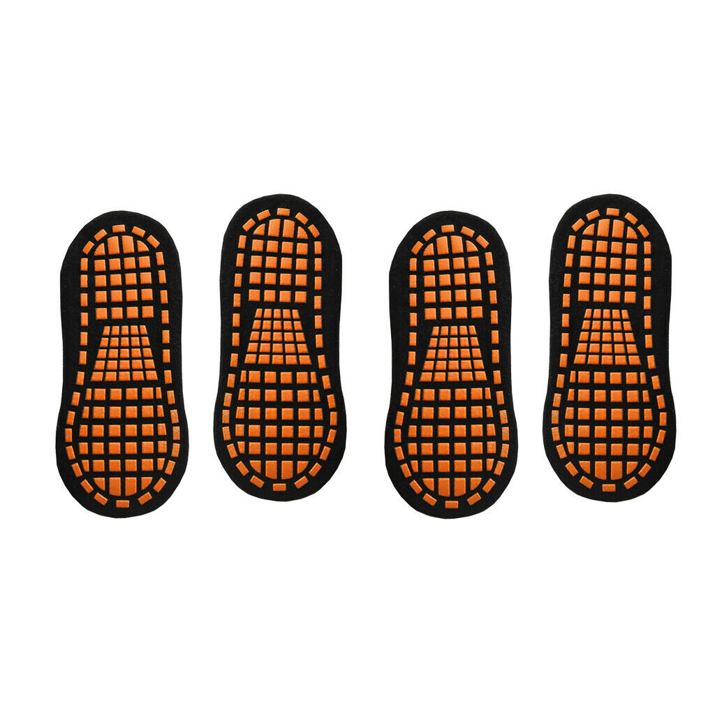 2x Adults Anti-slip Yoga Pilates Fitness Dance Exercise Grip Socks Black