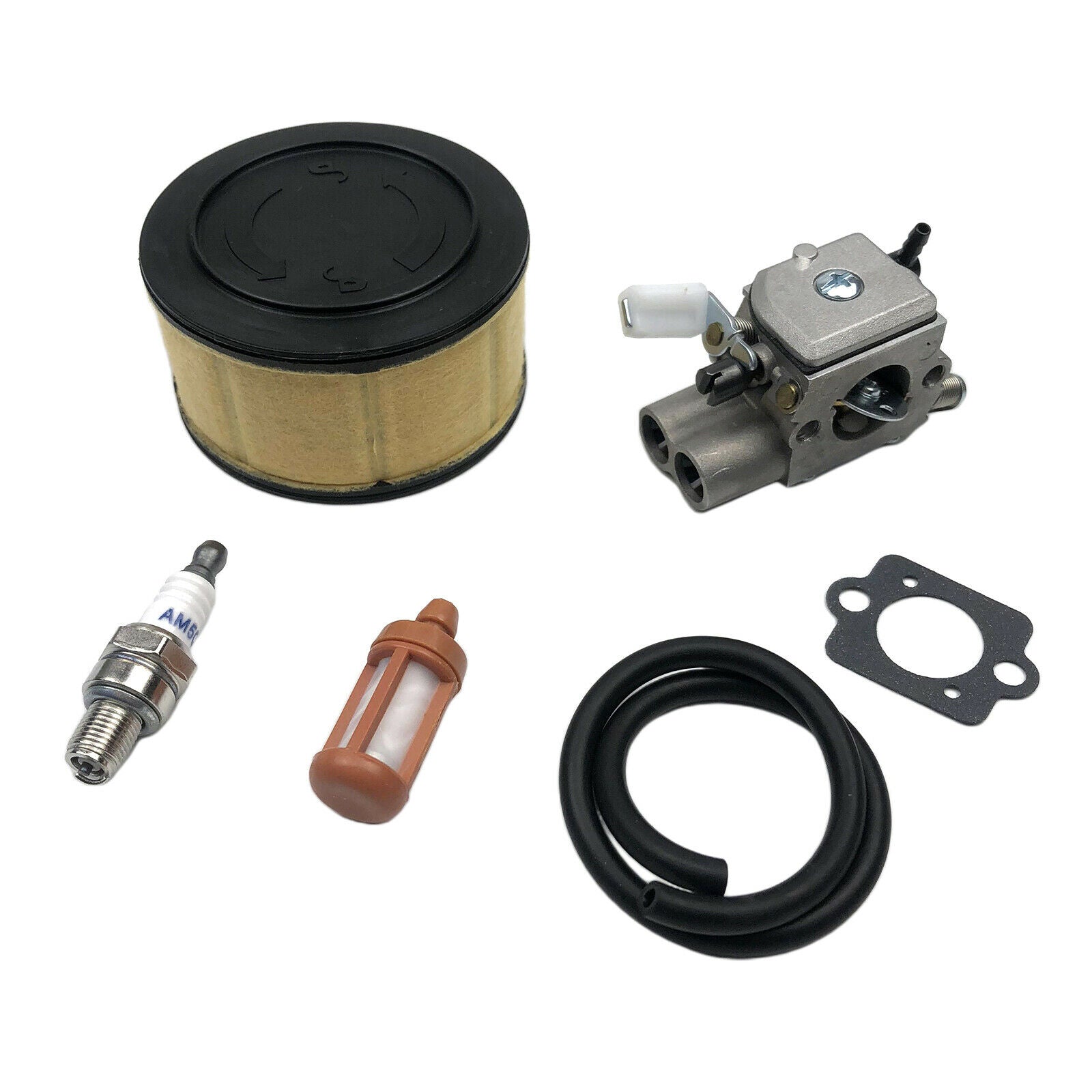 Carburetor Carb Kit for Stihl MS251 MS251C Chainsaw with Air  Line and Spark