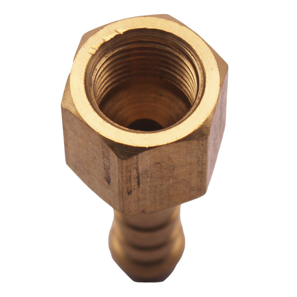 Brass 1/8'' Female NTP To 7mm Tail Baed Fitting for 1/8'' Hose ID