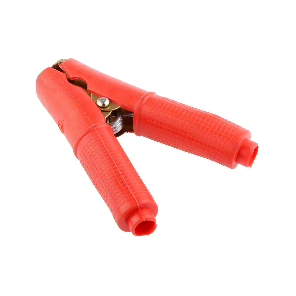 4x Red/Black Heavy Duty Battery Alligator Clip Clamps Copper Insulated 200A