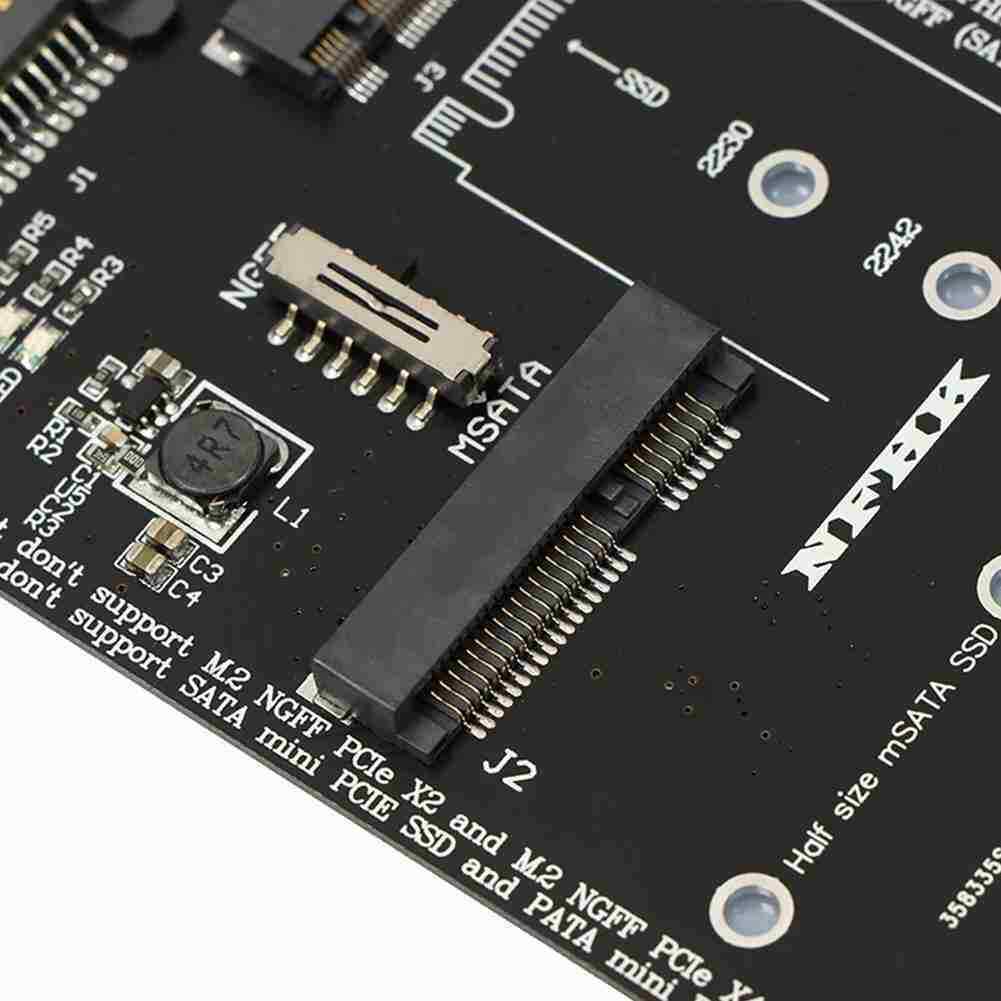 M.2 NGFF Msata SSD to SATA III 3.0 Adapter Card For PC 2280 Laptop 2260 NEW